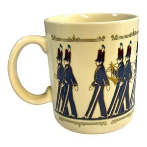 Vintage Hallmark Marching Band Mug 1980s Ceramic Cup 4" Tall Gift Music Mug